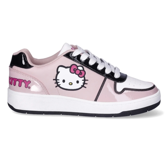 NWT Hello Kitty by Sanrio Women's Pink Casual Court Sneakers - Picture 7 of 7